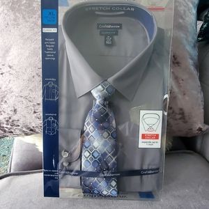 Men's dress shirt with tie